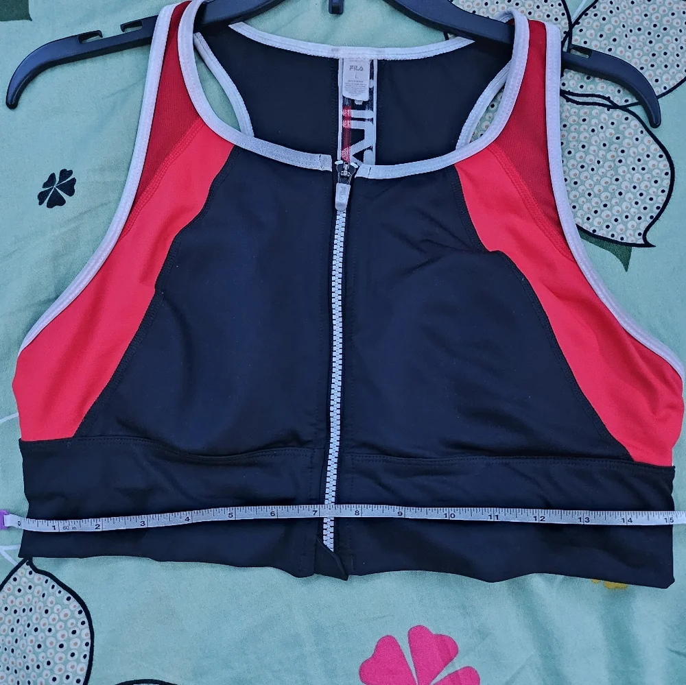 Fila Sports Women's Zip-up Bralette Top